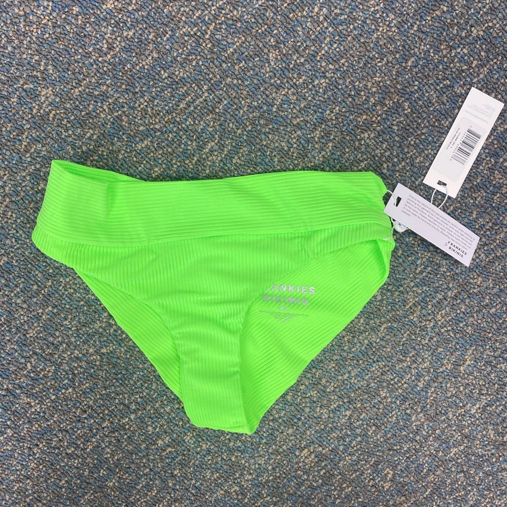 Frankies line green bikini bottoms